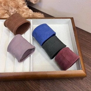 Super soft mask machine rubber band hair rope simple all-match solid color wide edge high elastic durable hair band hair rope