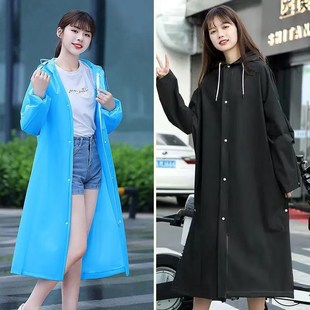 Disposable Raincoat Thickened Transparent Adult Men and Women EVA Raincoat Non-Disposable Poncho Drifting Travel Afraid Wholesale