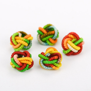 Pineapple knot coil pineapple buckle braided rope small accessories hand braided rope flat knot braided bracelet handmade material bag