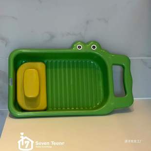 Washing Board Laundry Basin Integrated Household Roller Wheel Type Lazy Person Washing Socks Underwear Underwear Student Dormitory Washing Washboard
