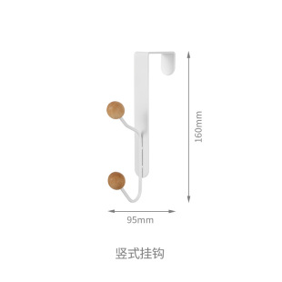 Rear door hook punch-free wall hanger bedroom door hanging rack clothes hat clothes hook wall hanging storage rack