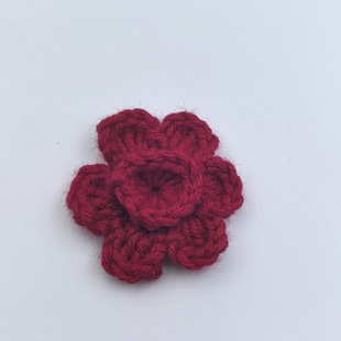 Three-dimensional hand crocheted flower handmade crocheted flower handmade wool crocheted diy accessories accessories clothing accessories