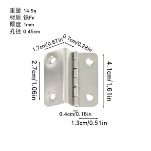 Factory Direct 66% Off Fold 41 * 7mm Furniture Fixed Hinge Wooden Box Wooden Door Right Angle Crutches Hinge