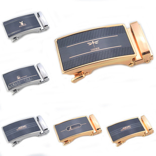 Factory wholesale belt buckle sequins Gold spring men's automatic buckle 4.cm imitation alloy thick heavy belt clip