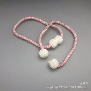 Curtain buckle spot wholesale pearl buckle strap punch-free installation-free Joker Amazon various colors