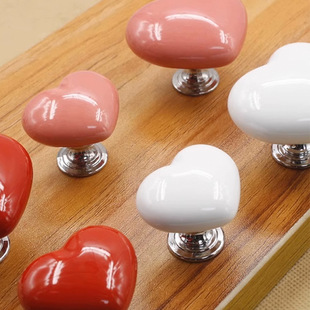 Color creative heart-shaped toilet press toilet love toilet water tank button auxiliary device
