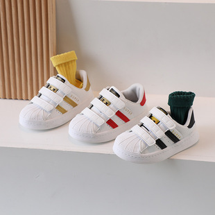Children's sneaker spring new girls' sneakers casual boys' shoes shell toe white shoes spring and autumn