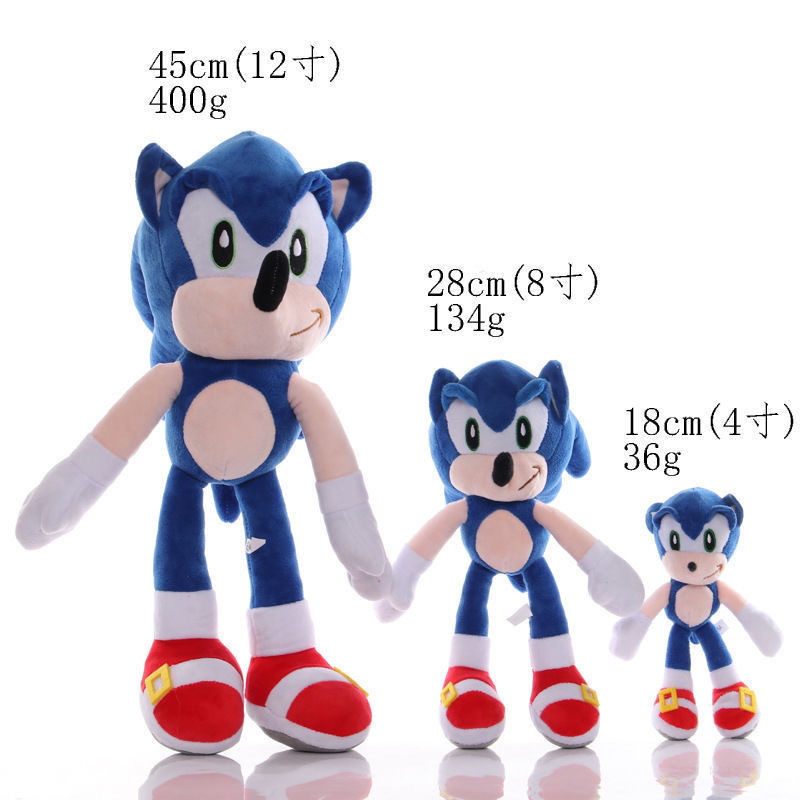 Sonic The Hedgehog Movie Plush - 13 Inch Soft Stuffed Toy From Sonic 2 Film