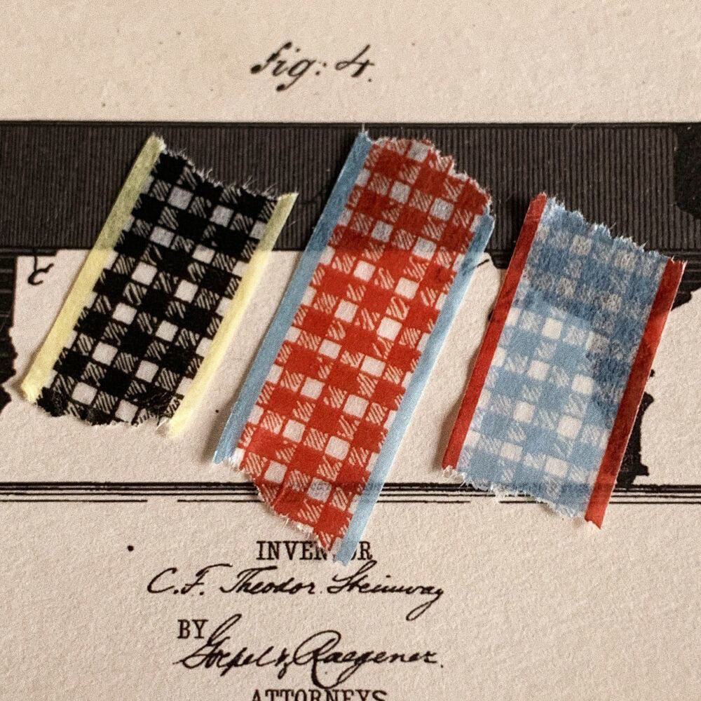 South Korea jazzornot same plaid tape ins Korean hand account collage decorative material and paper tape roll