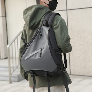 Cross-border Men's Shoulder Bag Casual Fashion Lightweight Crossbody Bag Men's Waterproof Large Capacity Chest Bag Casual Backpack