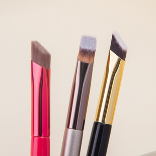 Wild Eyebrow Brush Cross-border Hot Makeup Tools Portable Eyebrow Brush Moulding Square Angle Makeup Brush Wholesale
