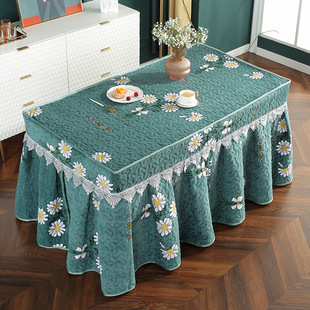 Heating table cover winter fleece-lined thickened stove quilt rack rectangular coffee table table heating table electric stove cover