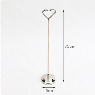 Creative metal note clip wedding seat clip hotel restaurant vertical number plate clip banquet menu clip desktop message