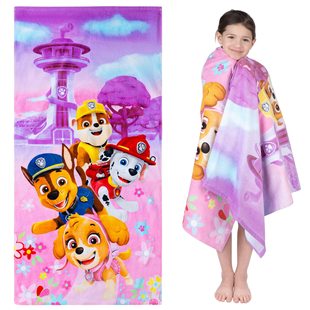 Beach towel children's foreign trade explosions double-sided printed beach blanket absorbent quick-drying children's card a generation of hair