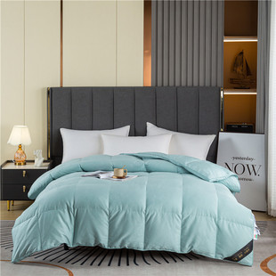 Factory 100 cotton satin jacquard double-layer goose down quilt shell Diamond-proof velvet duvet semi-finished liner core