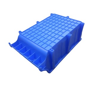 Spot wholesale thick large oblique plastic box 7 pillar shelf material box PE material opening parts box