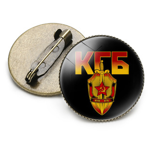 Трансграничные новые аксессуары Медаль СССР CCCP KGB Отечественная война с принтом винтажной броши
