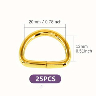 Wholesale Supply of Metal D-Shaped Buckles, Semi-Circular Buckles, Luggage Buckles, Large Quantity Discounts, Stainless Steel D-Rings