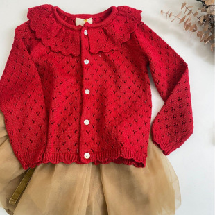 2022 autumn and winter New ks festival style knitted super beautiful jacquard girl knitted sweater-in stock