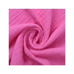 Source Factory 100% Cotton 40-count Double-layer Crepe Fabric, Home Clothes, Confinement Clothes, Baby Bath Towel, Saliva Towel Fabric