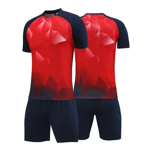 Football uniform suit light board competition training team uniform printed adult children's same style ball uniform thin breathable football uniform