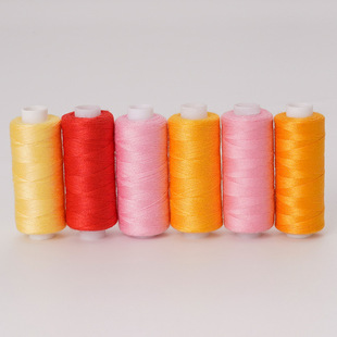 Household 402 color polyester thread manual DIY fixed color sewing thread wholesale custom 400 code 6 axis hand stitching