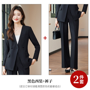 New high-end feeling fried street professional suit formal suit women's suit long sleeve overalls autumn temperament unique goddess fan 6806