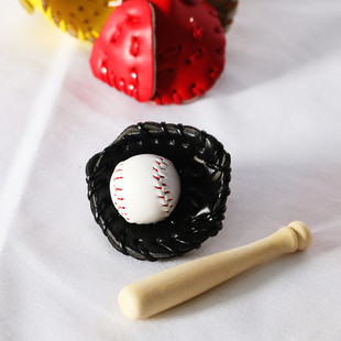 Outdoor Baseball Softball Three-piece Mini Softball Baseball Sports Leisure Products Baseball Ball Baseball Set Accessories