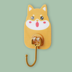 Cute Cartoon Hook Strong Adhesive Door Key Bag Creative Kitchen Seamless Sticker Bathroom Punch-free Wall Hanging