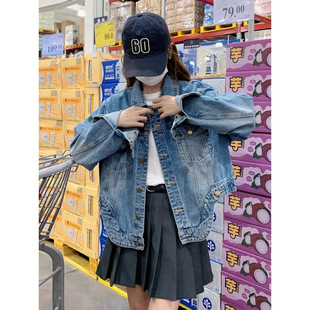 Cross-border Denim coat 2025 spring and autumn new Korean version of loose slim casual retro design jacket high-end