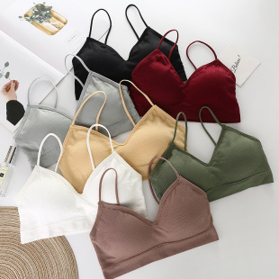 Japanese Bear Beautiful Back Wrapped Breast Tube Top Girl High School Student No Steel Ring Base Bra Camisole Vest Underwear Women