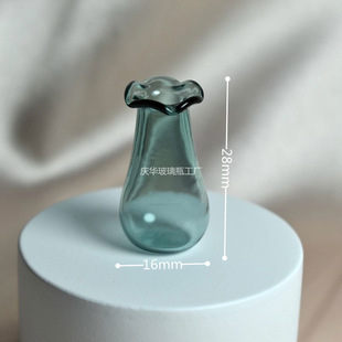 Mini Glass Vase Fingertip Flower Vase 1:12 Doll House Play Toy Accessories Creative Gift Ornaments