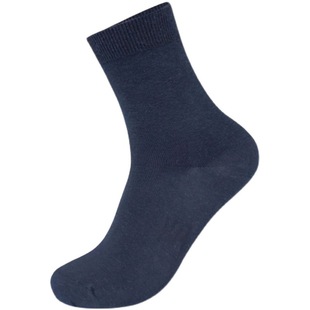 Summer style black socks men's autumn and winter season training daily sweat-absorbent wear-resistant mid-calf navy blue sports socks