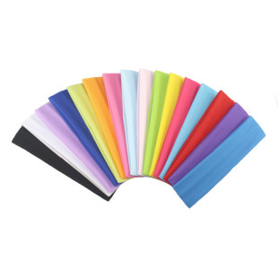 Customizable Logo Korean Style Yoga Sports Headband Elastic Headscarf Monochrome Headband Hair Scarf Small Gift Giveaway