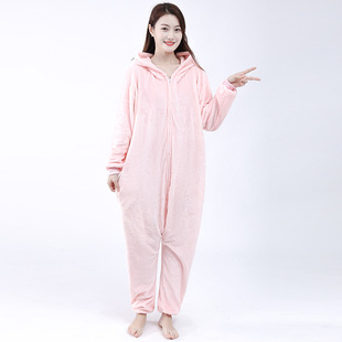 Parent-kids Cartoon One-piece Mario Series Pajamas Spring & Fall Flannel Cute Super Mario Home Clothes Universal