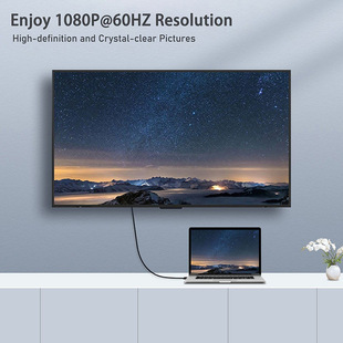 1.8 m HDMI to VGA with chip conversion line computer host monitor projector HD connection line