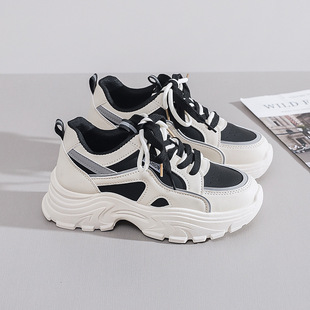 Ins Korean Style New Torre Shoes Women's 2024 Autumn Student Sports Running Shoes Casual Shoes Thick Sole Increased Q8825