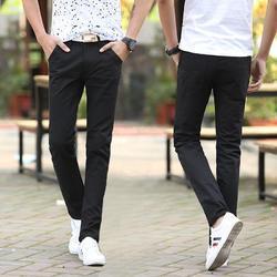 Spring and autumn trousers simple slim-fit youth fashion suit pants new casual men's solid color trendy Harajuku thin