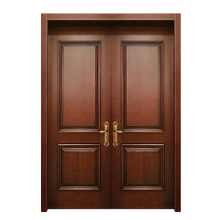 American Solid Wood Paint Bedroom Door Room Interior Set Door Thai Oak Log Soundproof Door