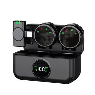 Cross-border s5 magnetic wireless collar clip microphone outdoor mobile phone eating broadcast video radio noise reduction wireless microphone