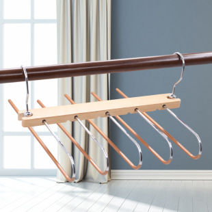Multi-functional Wooden Hanger Hotel Home Dormitory Convenient Clothes Hanging Clothes Clothes Hangers Drying Washing and Protection