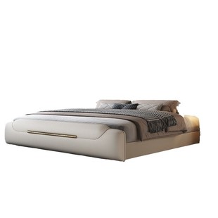 [Activity] Light Luxury Bed Master Bedroom Modern Simple Double Bed Wedding Bed 1.8 m High Box Storage Soft Bag Leather Bed