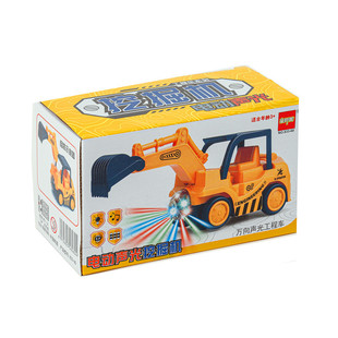 Electric Universal Engineering Car toy 3D lighting music simulation car children's educational toy night market stall
