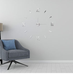 Luminous Wall Clock Punch-Free Fashionable Simple Home Living Room Decoration Creative Silent Bedroom Clock Wall Sticker Self-Sticker
