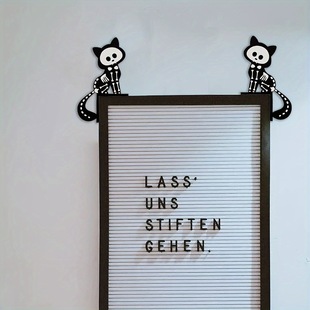 in stock Halloween Wooden Switch Sticker Door Corner Wall Sticker Door Frame Decoration Wall Decoration Hanging Decoration Bedroom Living Room Decoration