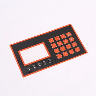 PVC switch stickers customized flat transparent window control instrument panel pvc frosted drum key panel stickers