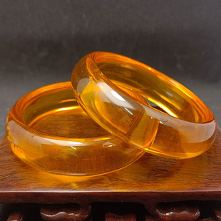 18mm wide imitation Lamper blood hammer hammer bracelet women's imitation amber resin bracelet live supply manufacturers wholesale