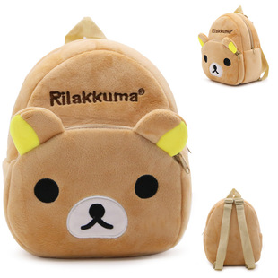 Korean-style Cute Cartoon Cartoon children's plush schoolbag backpack burden-reducing toy backpack factory hot sale Taobao