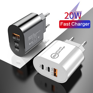Новый трансграничный порт PD 12 Вт Dual C + USB быстрое зарядное устройство для мобильного телефона Европейский стандарт американский стандарт многопортовый адаптер для быстрой зарядки