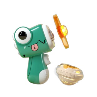 Luminous Bamboo Dragonfly Pistol Ejection Rotating Gyro Gun Outdoor Parent-Child Interactive Flash Flying Children's Toys Frisbee